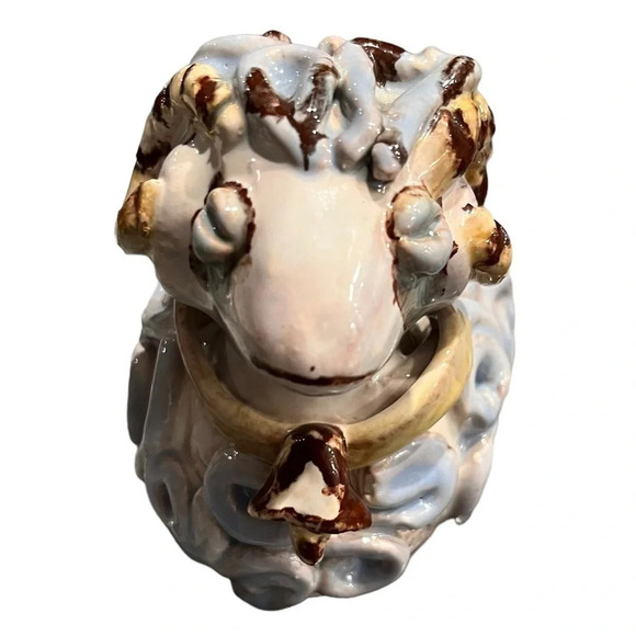 Studio Pottery Handmade Ram Figure Sculpture Capricorn Aries - Picture 3 of 11